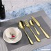 Silverware Set Modern Royal 24-Pieces gold Stainless Steel Flatware Eating Utensils Include Knife Fork Spoon for Wedding Festival Christmas Party Service For 6 People By Ogori - B07CQDH3TR